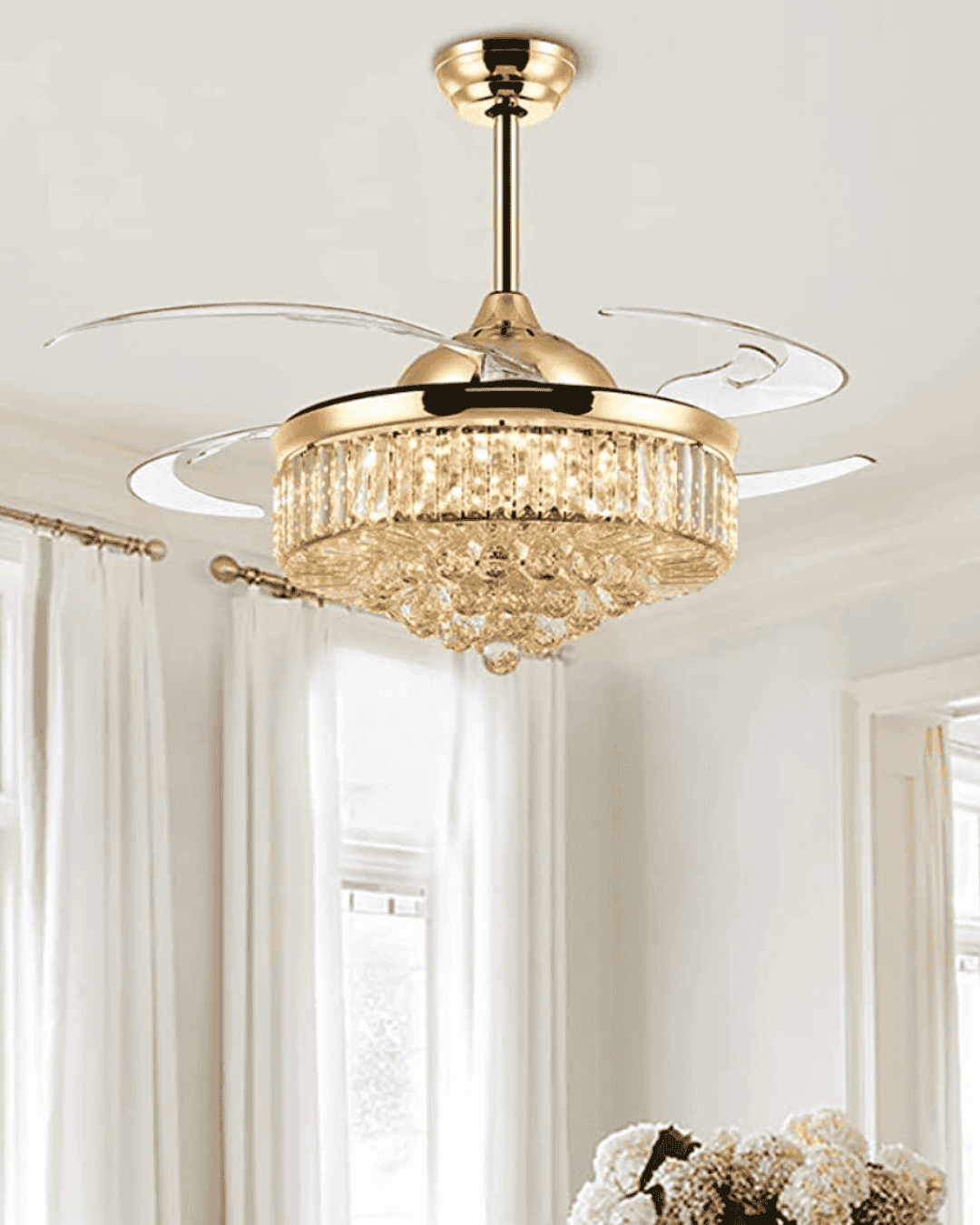 Modern LED Fan Chandelier