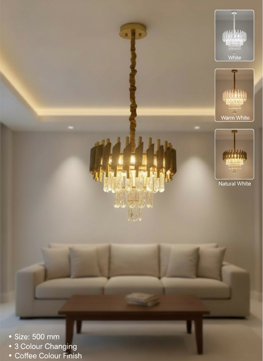 Coffee Color Luxury Chandelier (500mm)