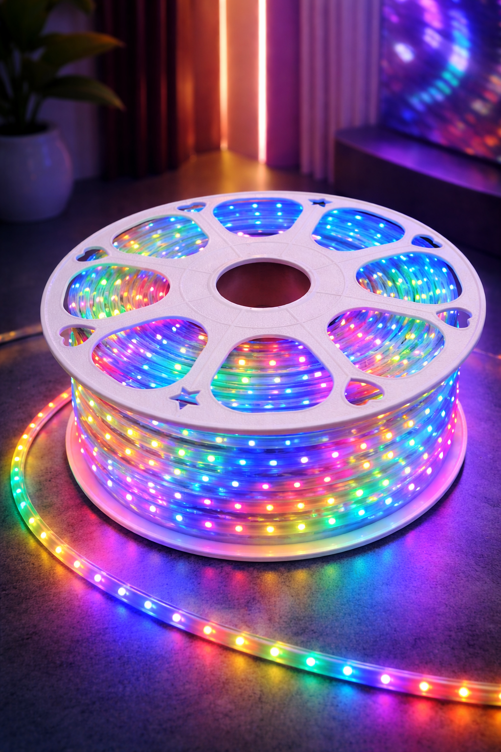 50M Multicolor LED Rope Light