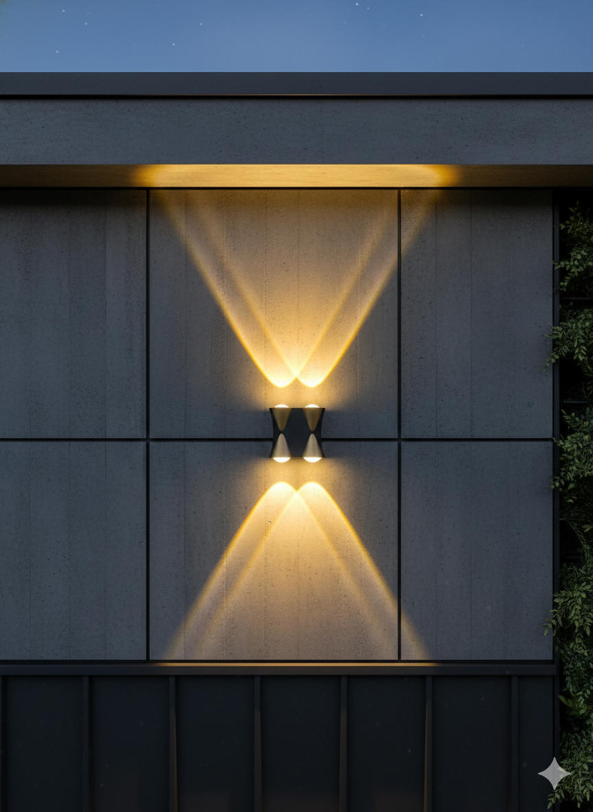 2+2 Up Down LED Wall Light