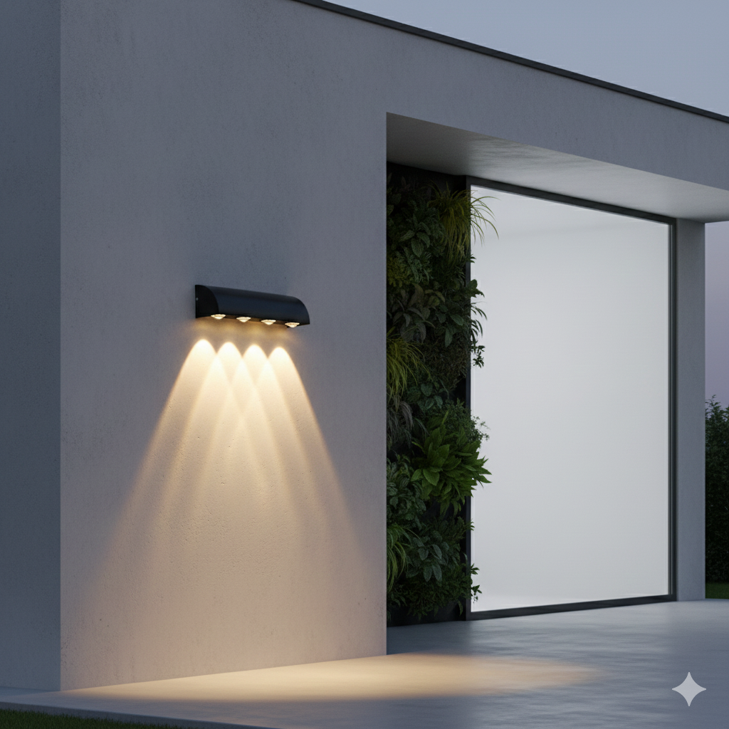 8W Outdoor Down LED Wall Light