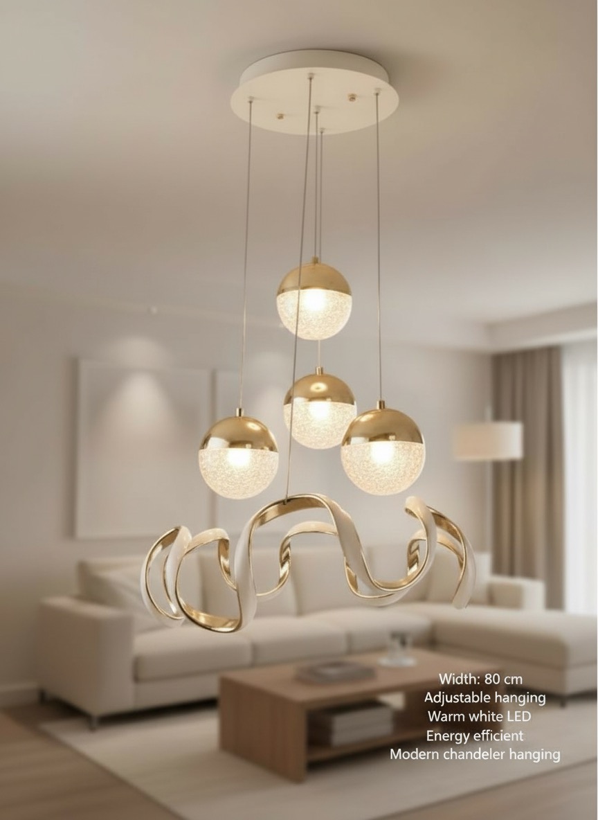 “Luxury Gold Hanging Pendant Light”