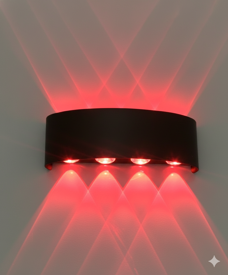 “4 Up 4 Down RGB Outdoor Wall Light”