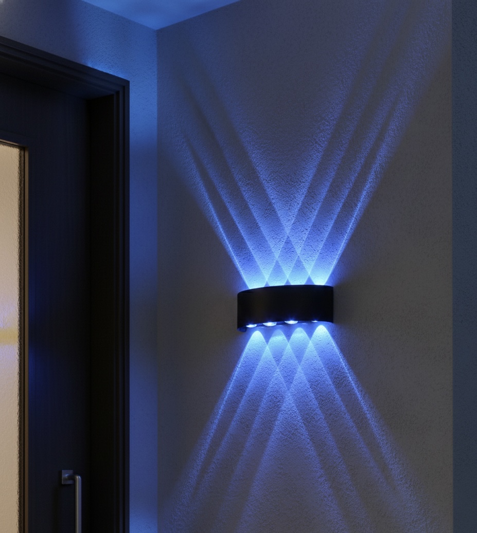 “4 Up 4 Down RGB Outdoor Wall Light”