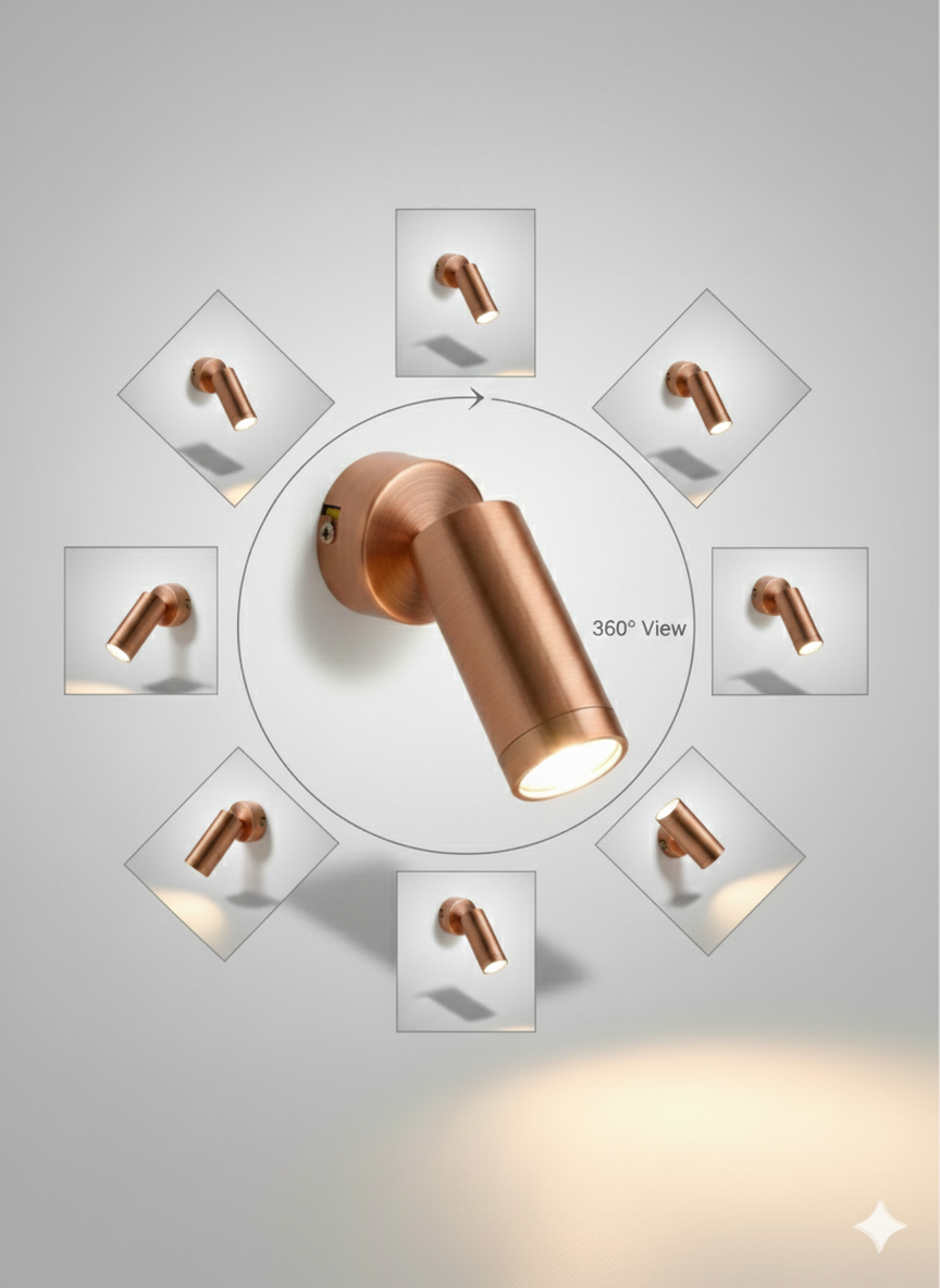 10W COB Wall Spot Light – Rose Gold