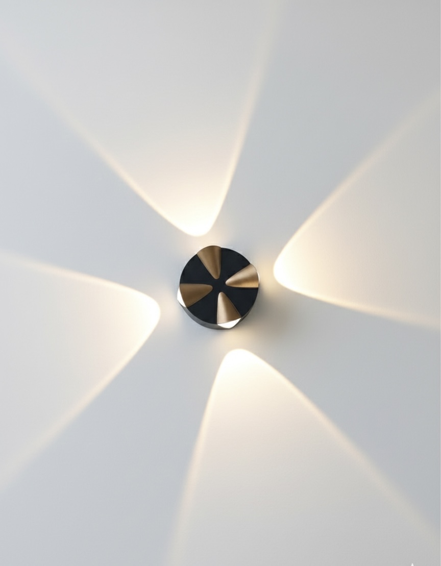 Four Way Outdoor LED Wall Light