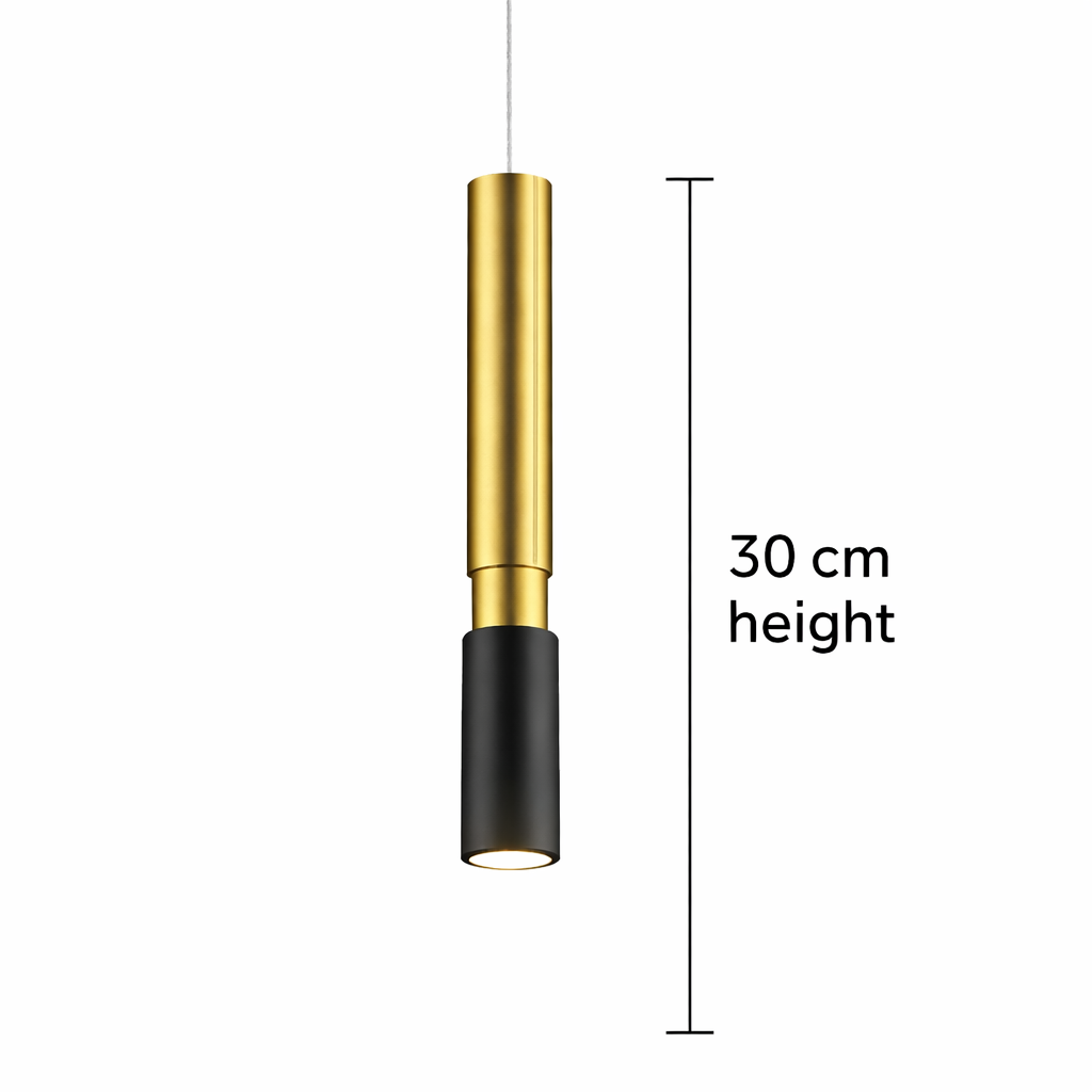 Gold Black Pendant Light – Warm LED