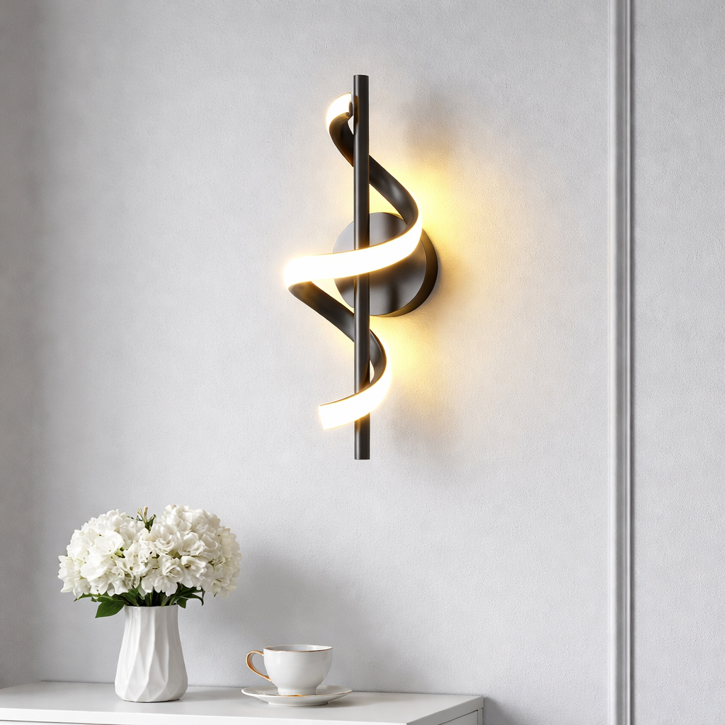 Spiral Wall Light For Bedroom & Living Room