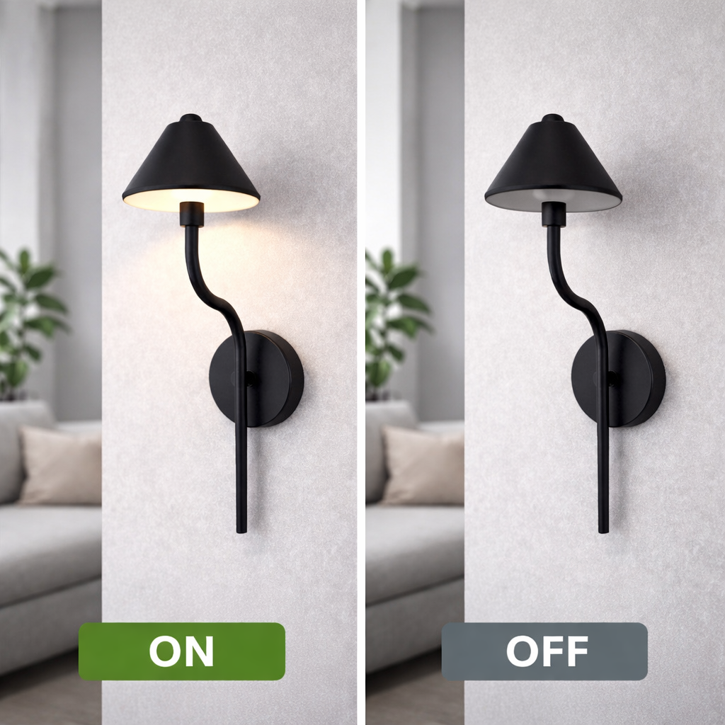 Modern Black Wall Light