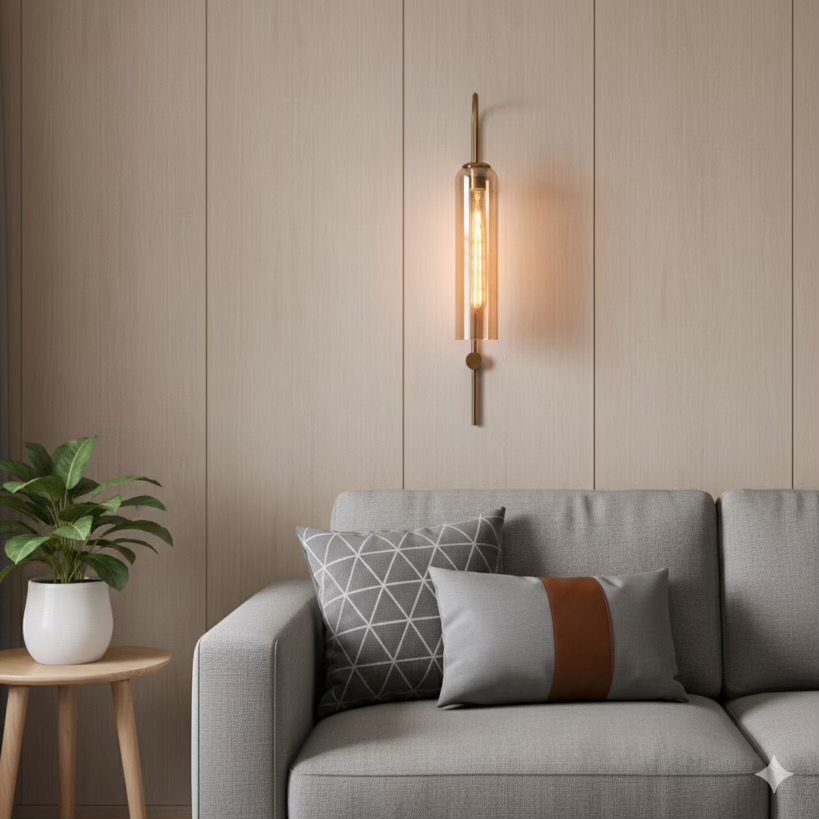 Modern Glass Tube Wall Light