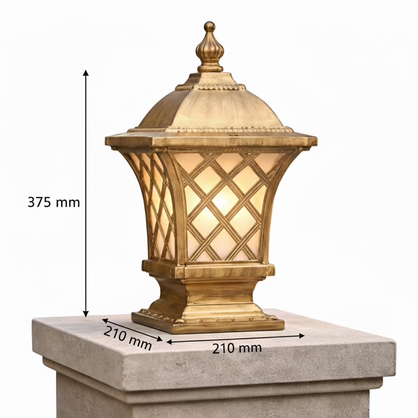 Outdoor Gate Pillar Lantern Light – Warm Glow