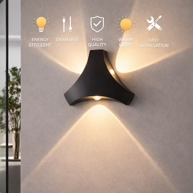 “3 Way Outdoor LED Wall Light”