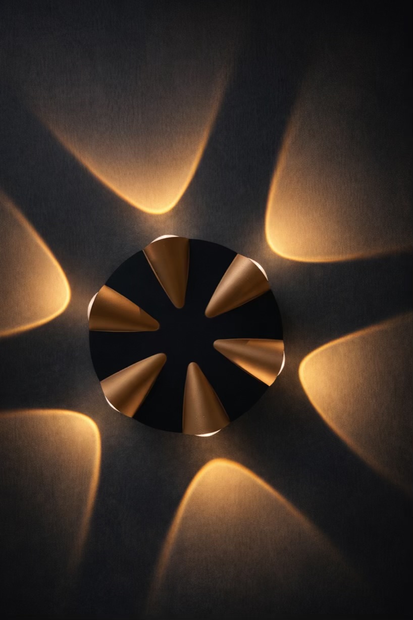 Six Way Outdoor LED Wall Light – Modern Exterior Light