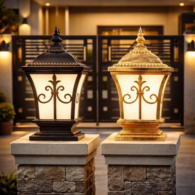 Outdoor Main Gate Pillar Light