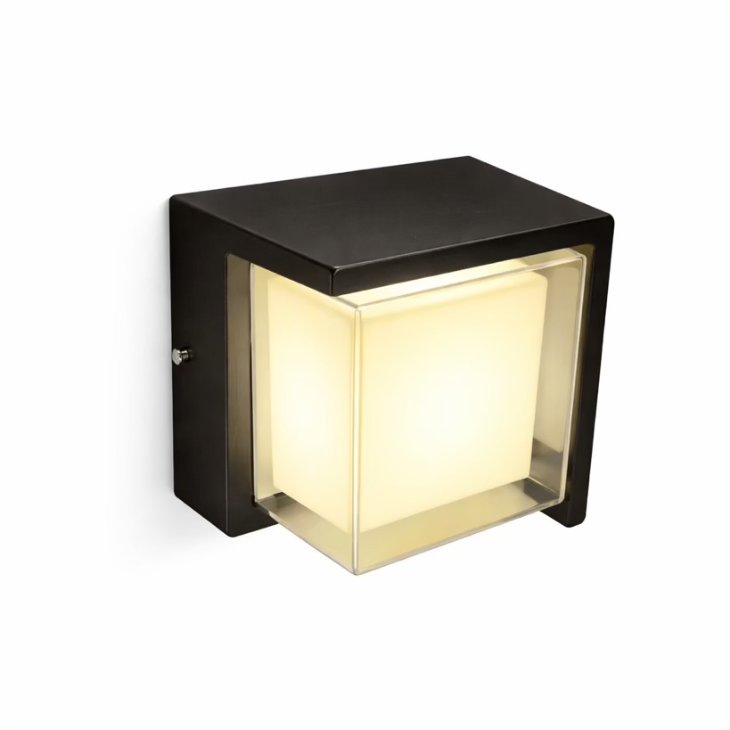 Square Glass Outdoor LED Wall Light