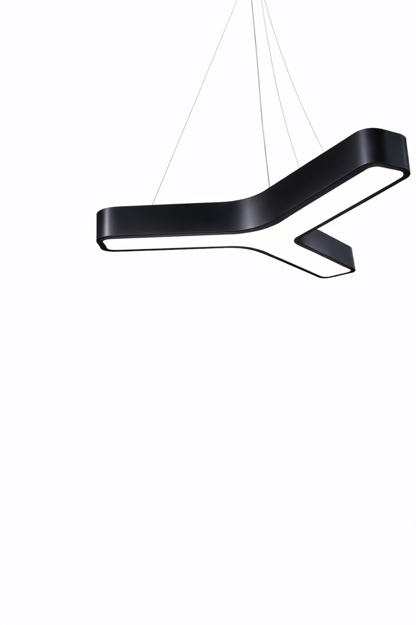 Modern Geometric LED Hanging Office Light
