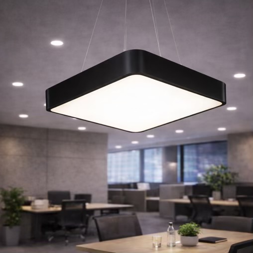 Square LED Office Hanging Light