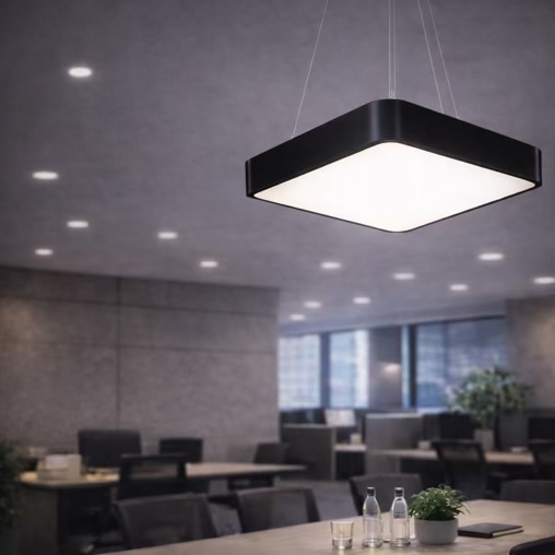 Square LED Office Hanging Light