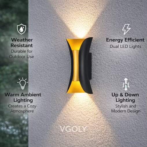 “Designer Up Down Outdoor Wall Light”