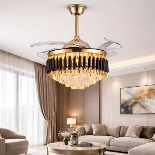 Fan Chandelier With Remote