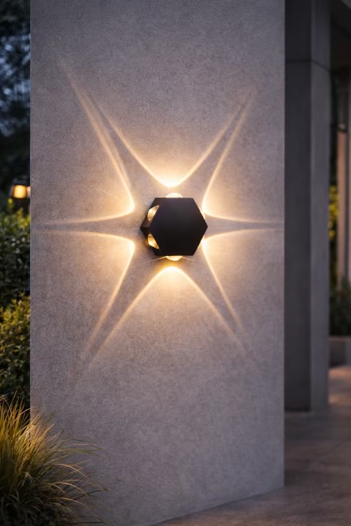 5W 5-Way Outdoor LED Wall Light
