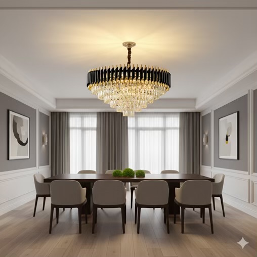 Black Mamba Chandelier 600mm – Luxury LED