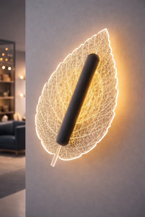 Leaf Glass Wall Light (3 Color)