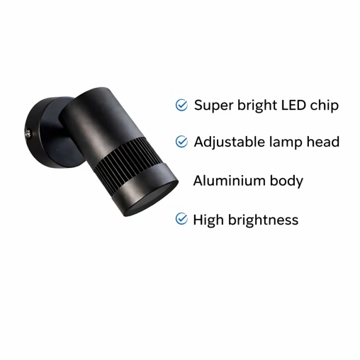 9W Adjustable LED Wall Spotlight