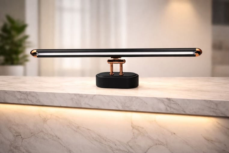 Black 3 Step Picture Mirror Light