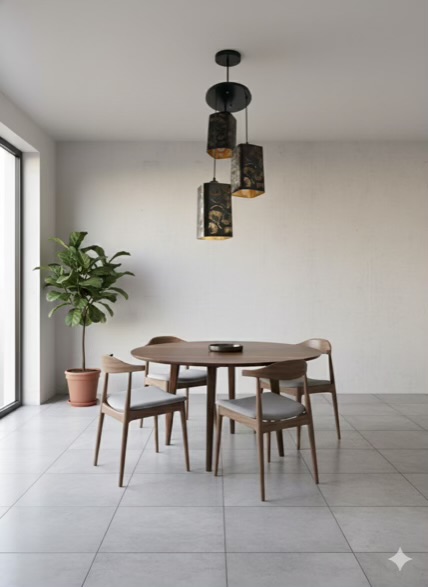 “Square Pendant Hanging Light (Triple)”