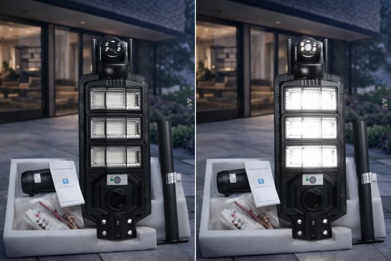 Solar Street Light With 360° Camera