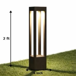 Square Bollard Light 2 Feet
