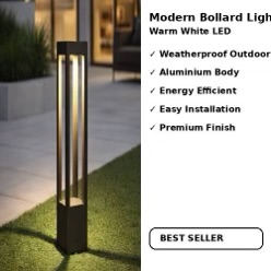 Square Bollard Light 2 Feet