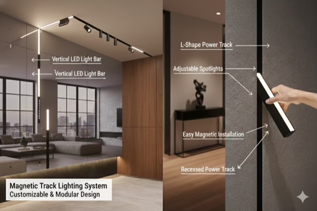 Slim Magnetic Linear Diffused Light