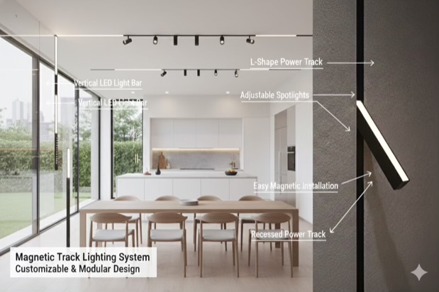 Slim Magnetic Linear Diffused Light