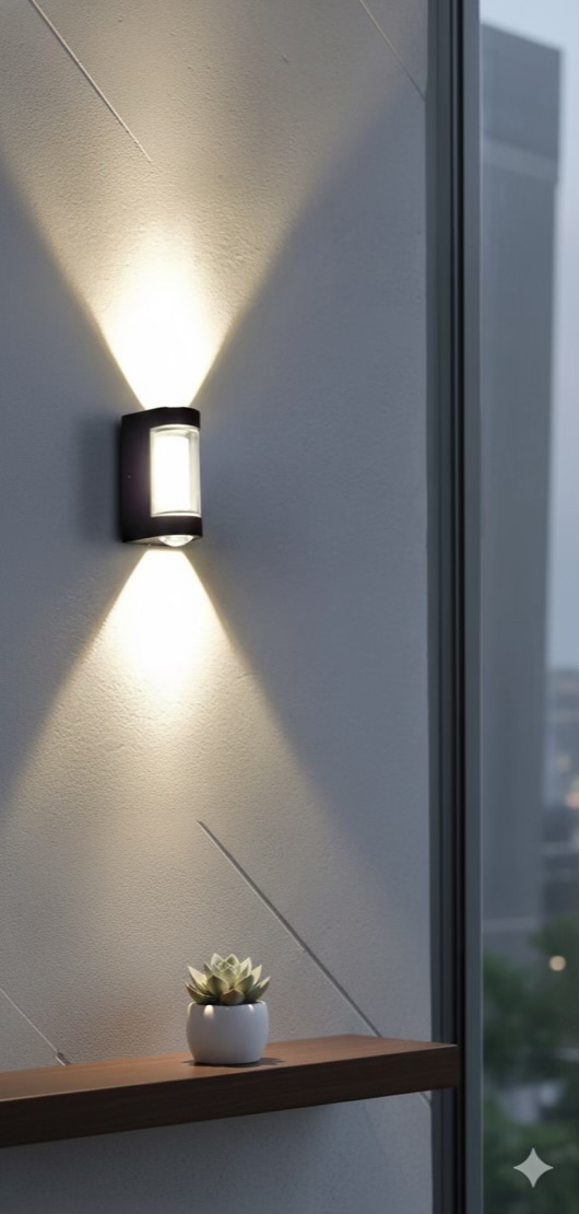 “1+1 Up Down Outdoor Wall Light”