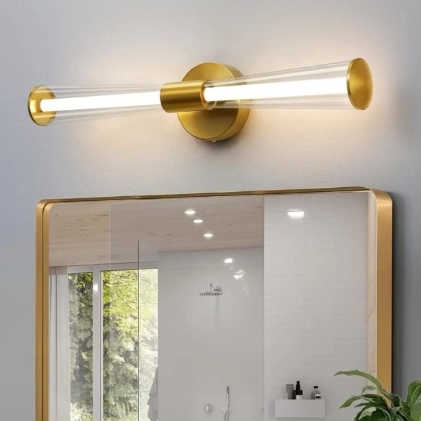 Gold LED Mirror Light | Luxury Bathroom Vanity Wall Light