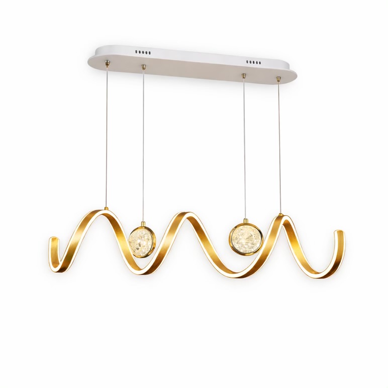 Gold Crystal Hanging Light