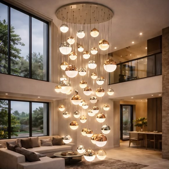 Chandelier For Double Height Living Room