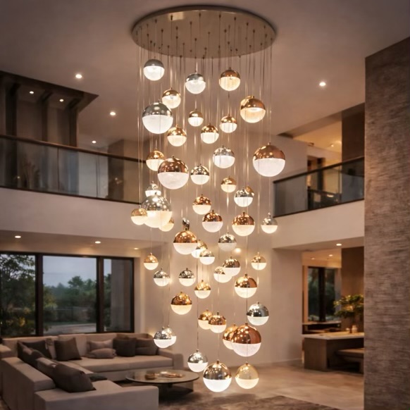Chandelier For Double Height Living Room