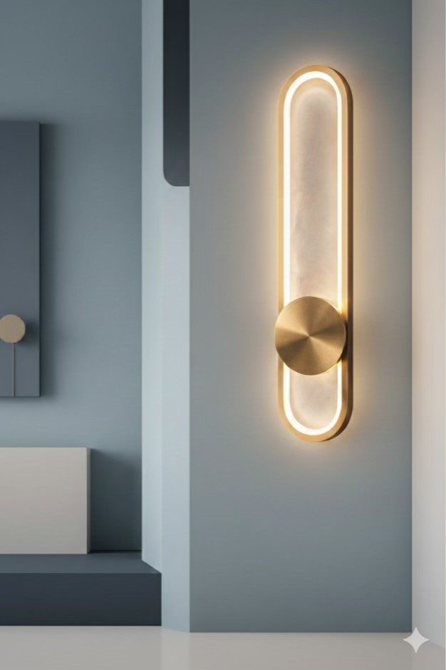 Luxury Oval Wall Sconce Light