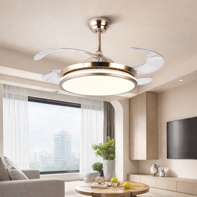 Chandelier Fan With 3C LED Light