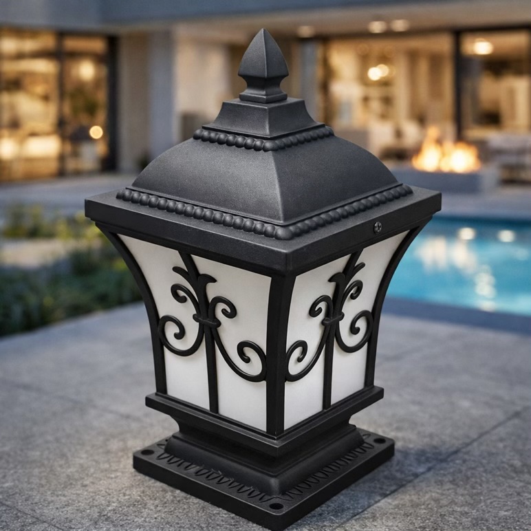 Outdoor Pillar Light For Gate