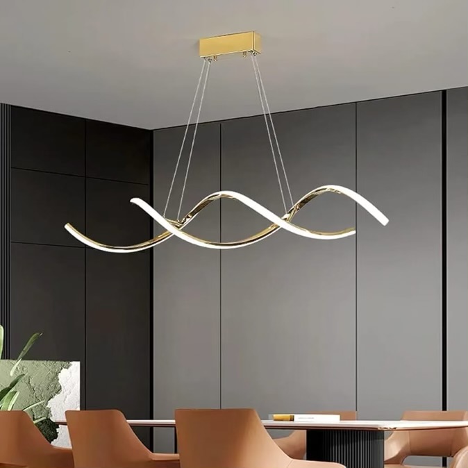 S-Shape Wavy LED Hanging