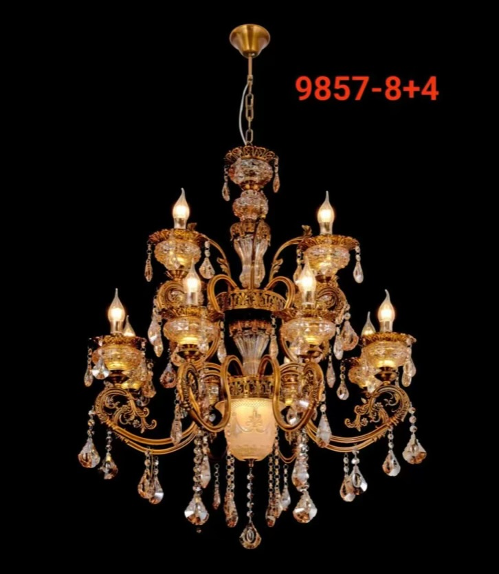 12-Light Antique Chandelier