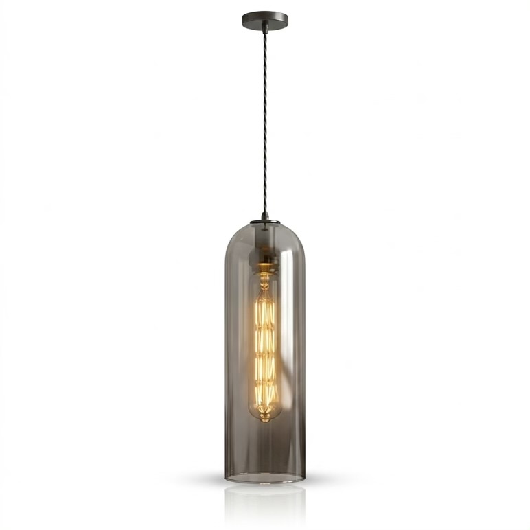 Smoke Glass Pendant Light
