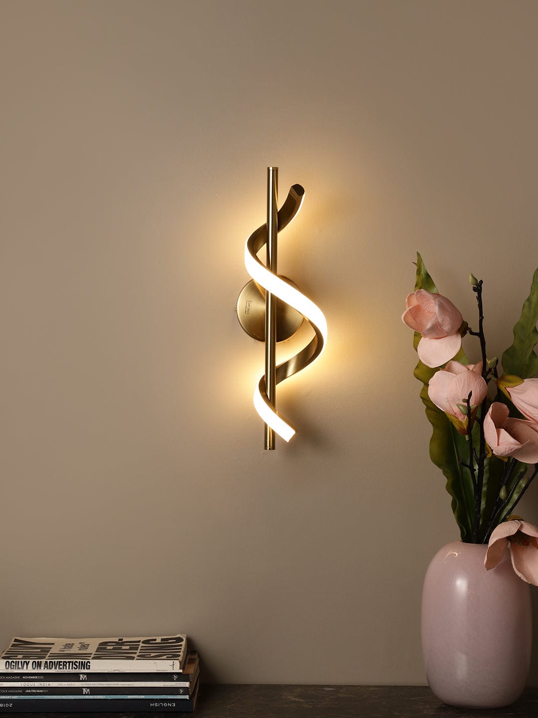 Spiral LED Wall Light