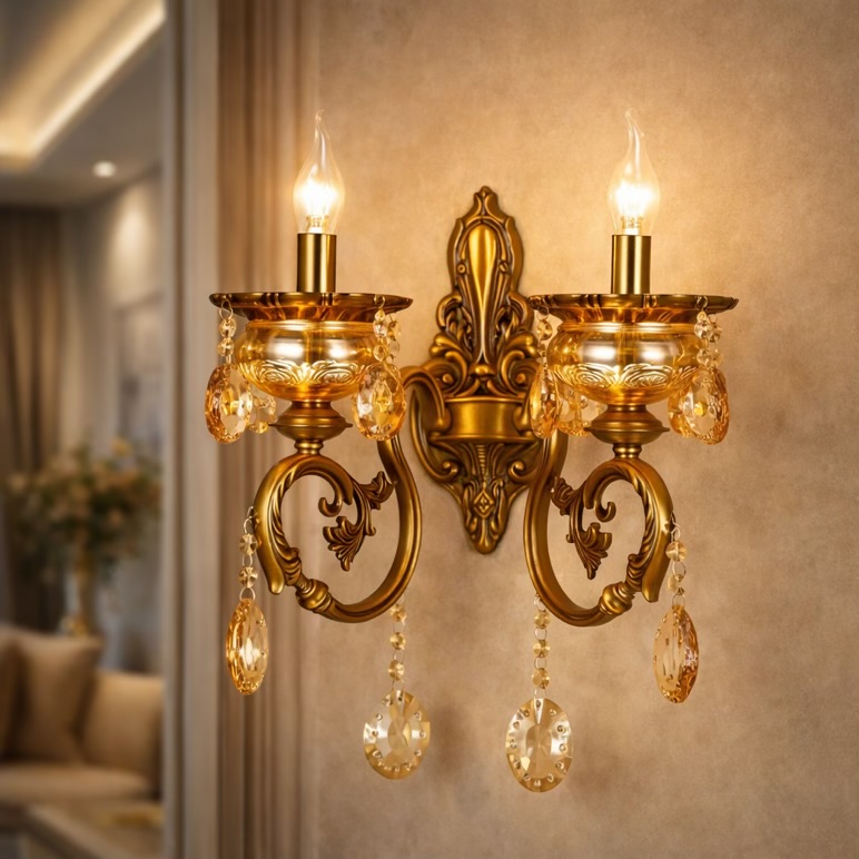 Antique Style Double Wall Light
