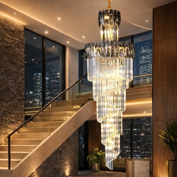 Spiral Duplex Chandelier