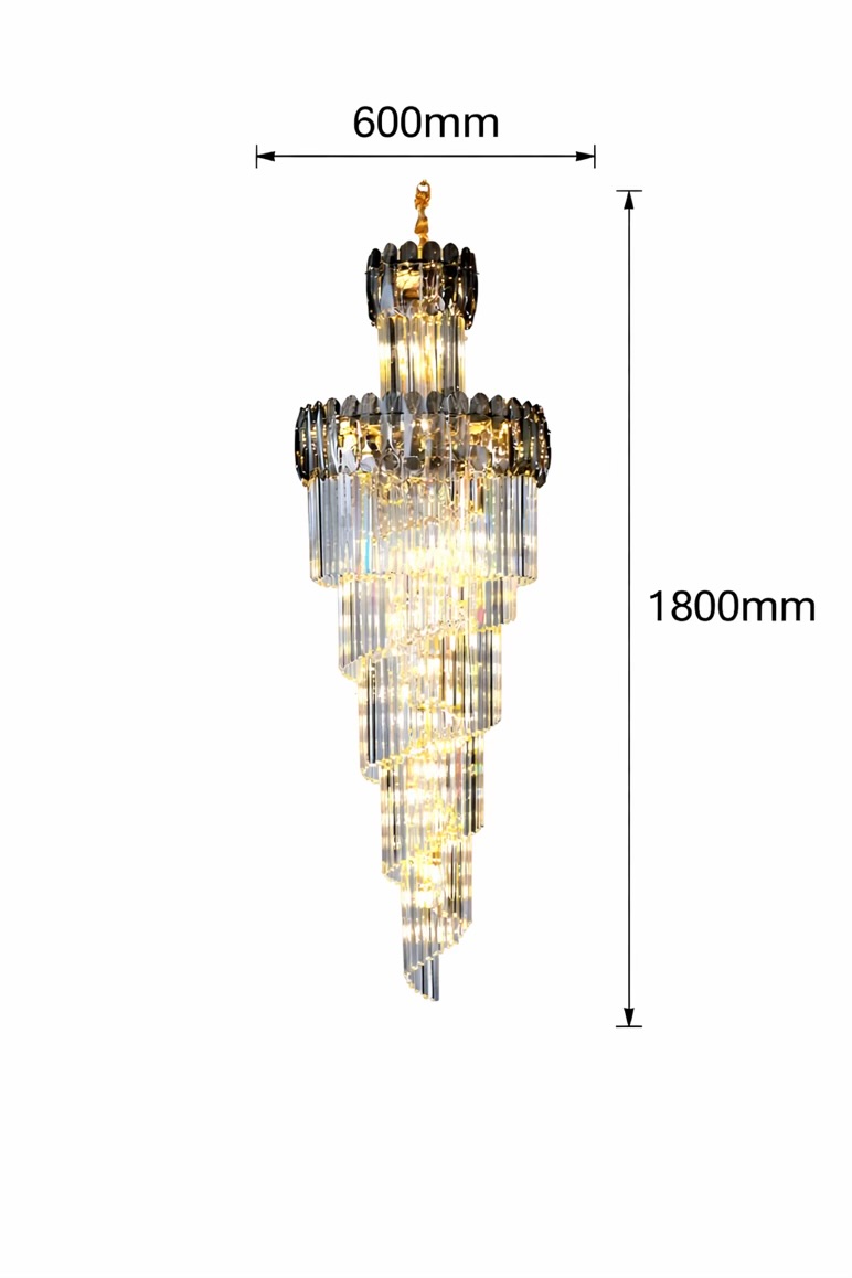 Spiral Duplex Chandelier